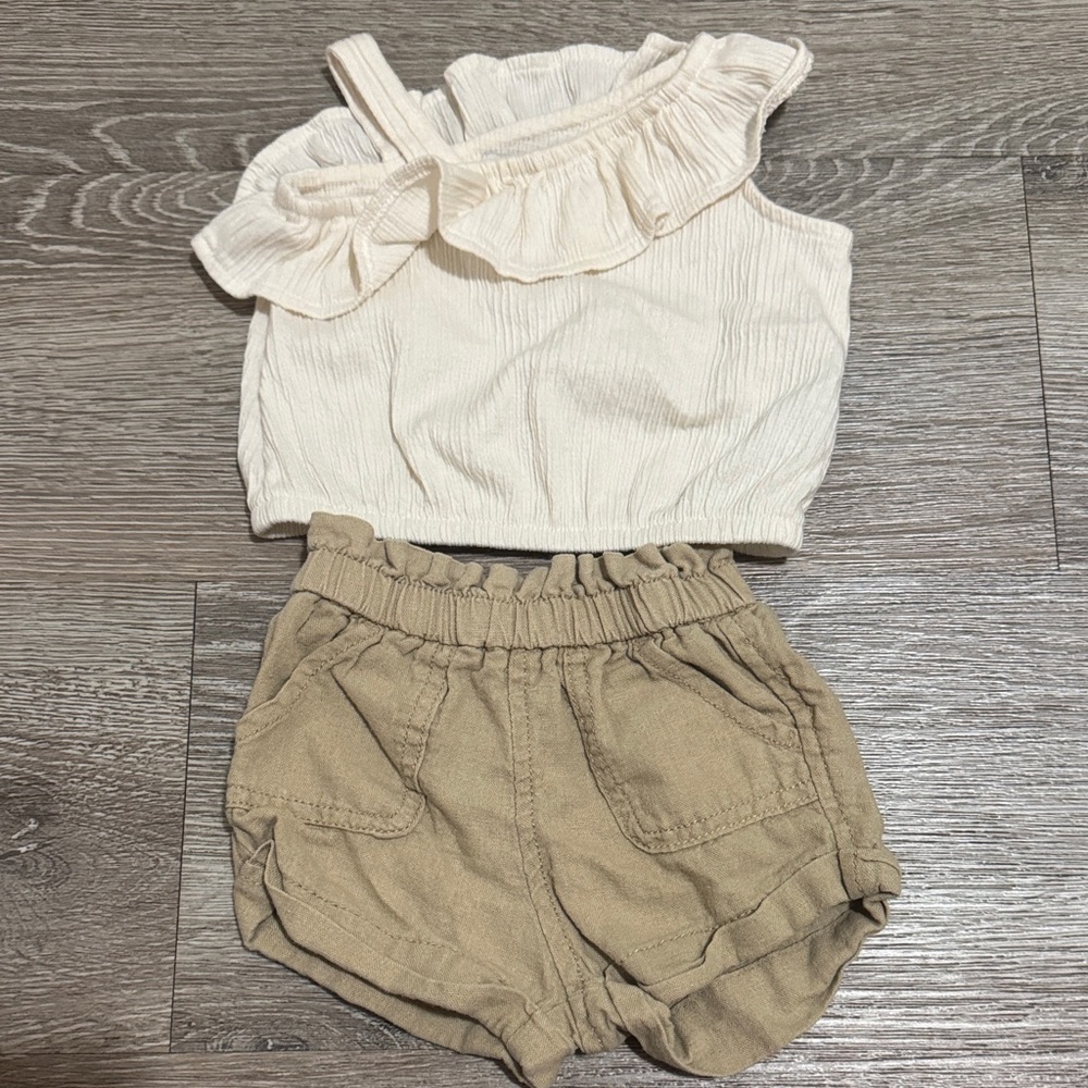 Old Navy Cream Textured Top